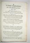 (LIMA--1752.) Ballesteros, Tomas de; editor. Tomo primero de las ordenanzas del Peru.